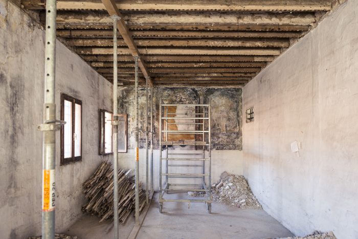 The restoration work in progress of Gallerie delle Prigioni in Treviso