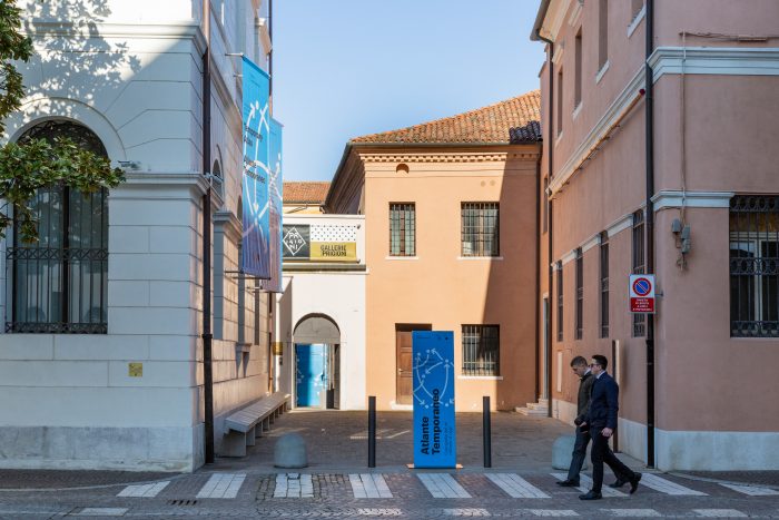 The entrance of Gallerie delle Prigioni in Treviso, the exhibition venue of Fondazione Imago Mundi