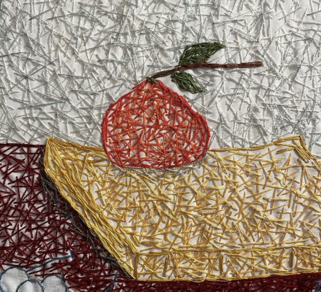Opere di Niyaz Azadikhah alle Gallerie delle Prigioni di Treviso per la mostra Iran: Stitches on the Body of Freedom, novembre 2022. Foto di Anna Chiara Venturini