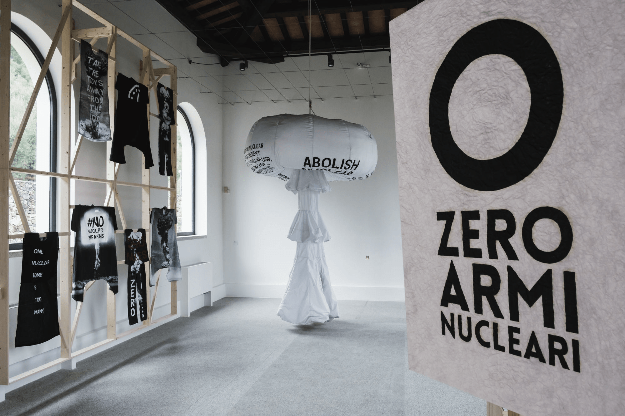 Pedro Reyes-Zero Armi Nucleari-Exhibition view-Museo Nivola, 2022 Photo-Andrea Mignogna-Pedro Reyes