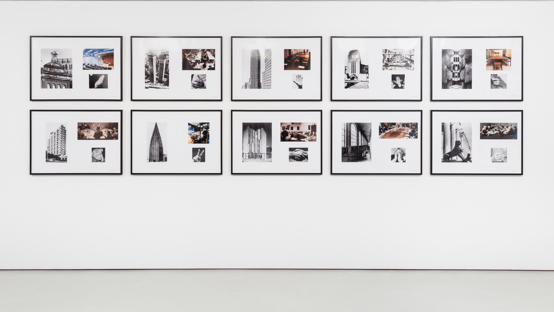 Veduta installativa di Architektur / Räume / Gesten II, 1988-2017 presso Art Basel, Basilea, Poligrafa Obra Gráfica, 2018. Ph. credit: Marta Muga