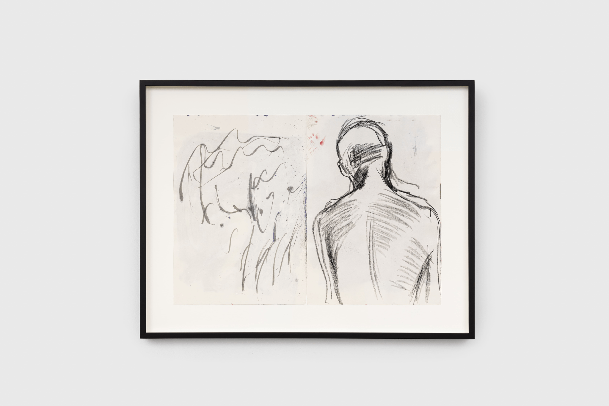 Nick Mauss, Untitled, 2019, Ink, crayon and gouache on paper Courtesy of the artist and Galerie Chantal Crousel, Paris Photo: Jiayun Deng — Galerie Chantal Crousel